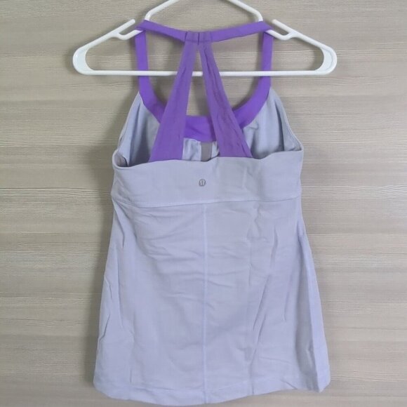 Lululemon Scoop Me Up Activewear Yoga Pullover Racer Tank Womens Purple Size XXS - Picture 4 of 14